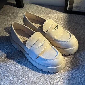Women's Cream Loafers